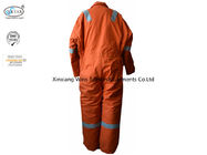 6.5oz Orange Flame Retardant Overalls Insulated Cotton Winter Safety Workwear