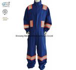 Blue Cotton Fr Reflective Coveralls / Flame Resistant Insulated Coveralls